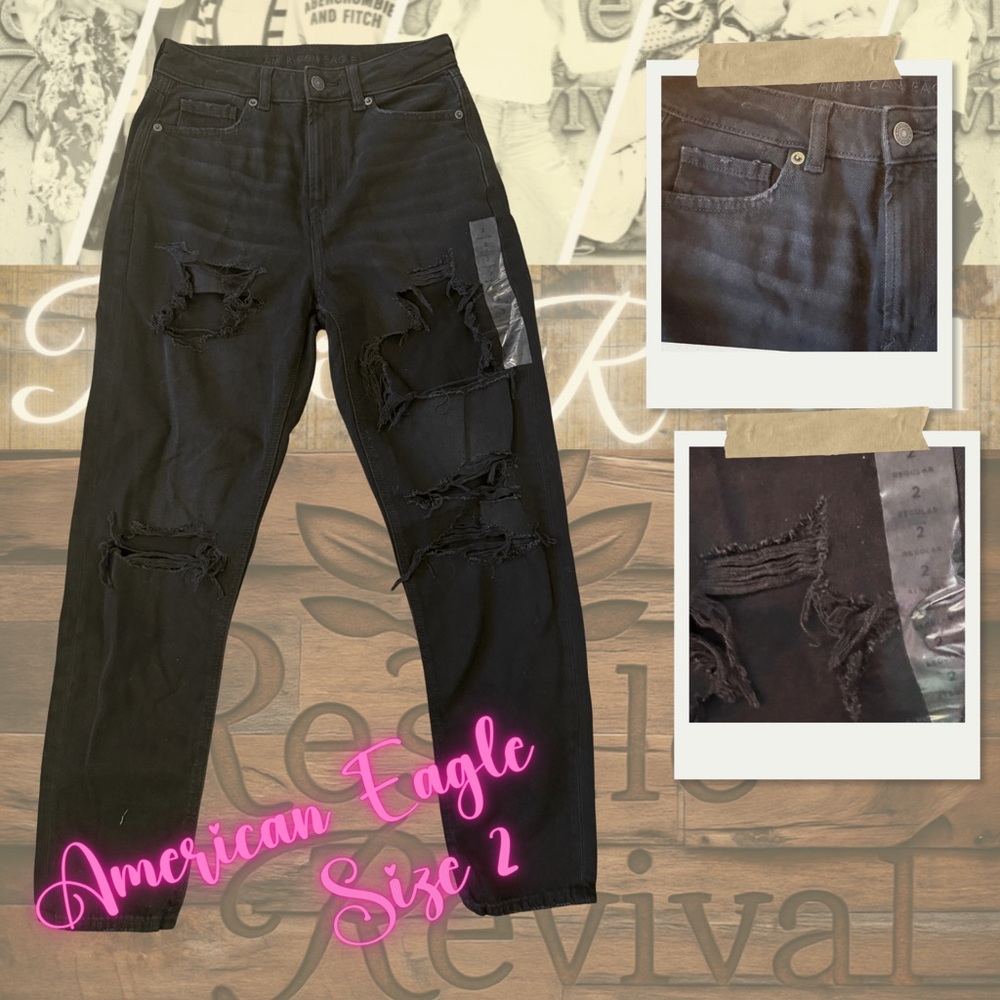 American Eagle Jeans 🖤 Size 2 | New W/O Tags | Ripped Perfection